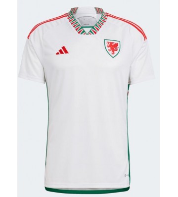 Lacne Muži Futbalové dres Wales MS 2022 Krátky Rukáv - Preč